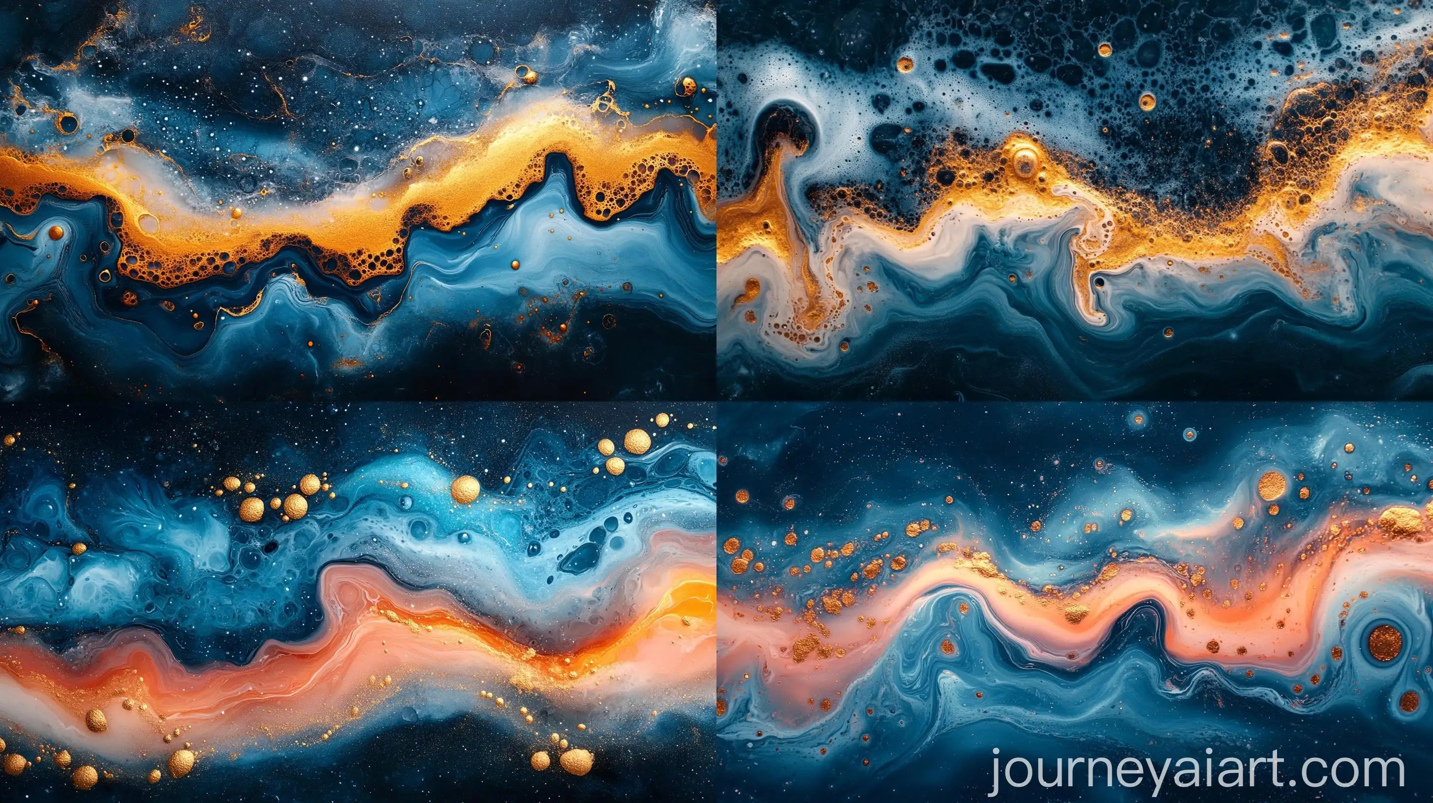 Vibrant-Acrylic-Fluid-Art-Abstract-Marble-Background-with-Waves-and-Bubbles
