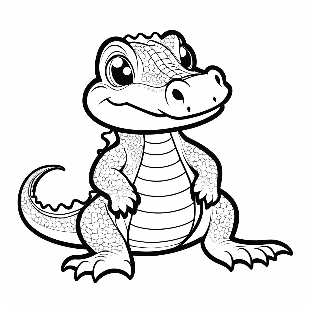 Cute-Crocodile-Coloring-Page-for-Children