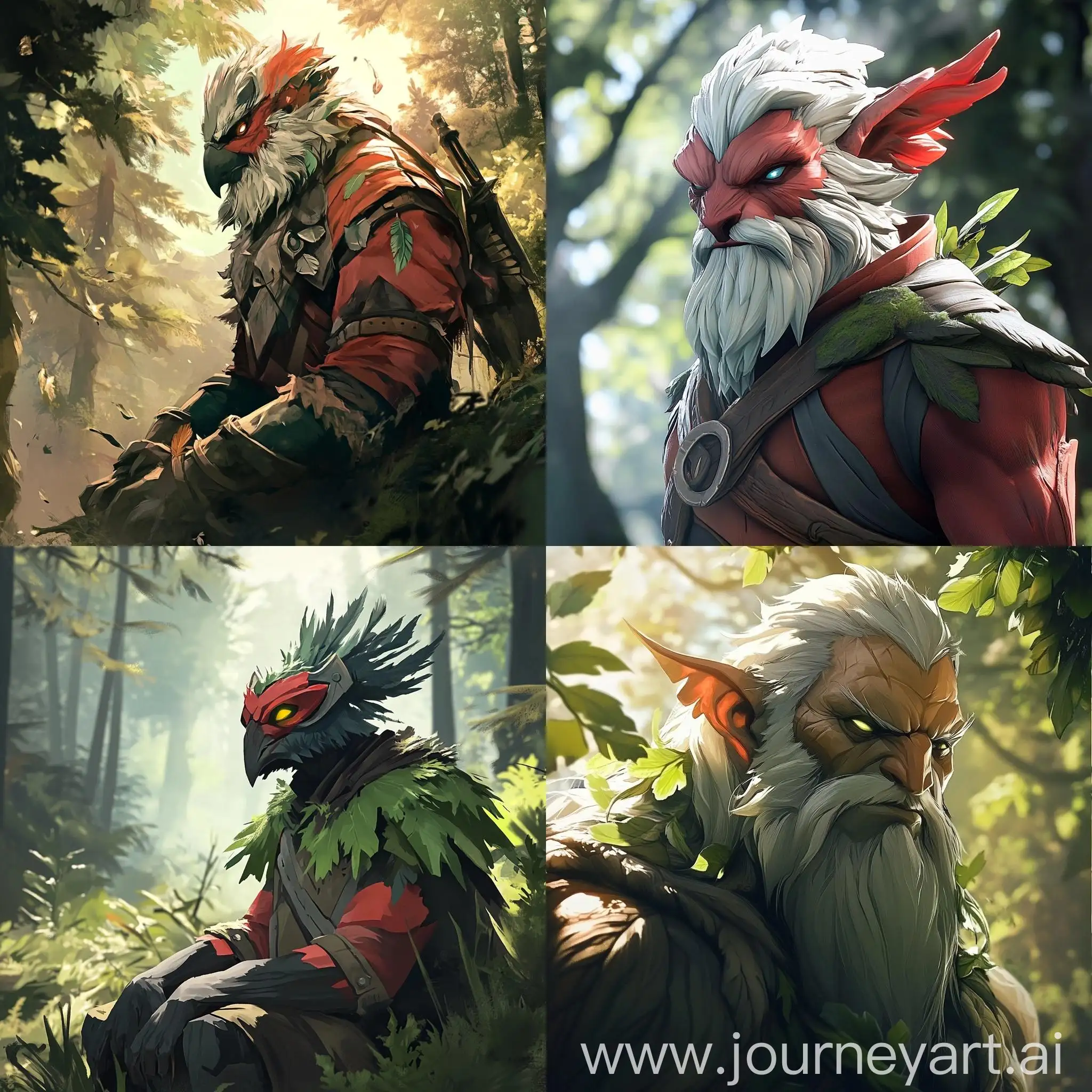 Character-Dota2-Ark-Ward-in-Sunny-Forest-Attack-Scene