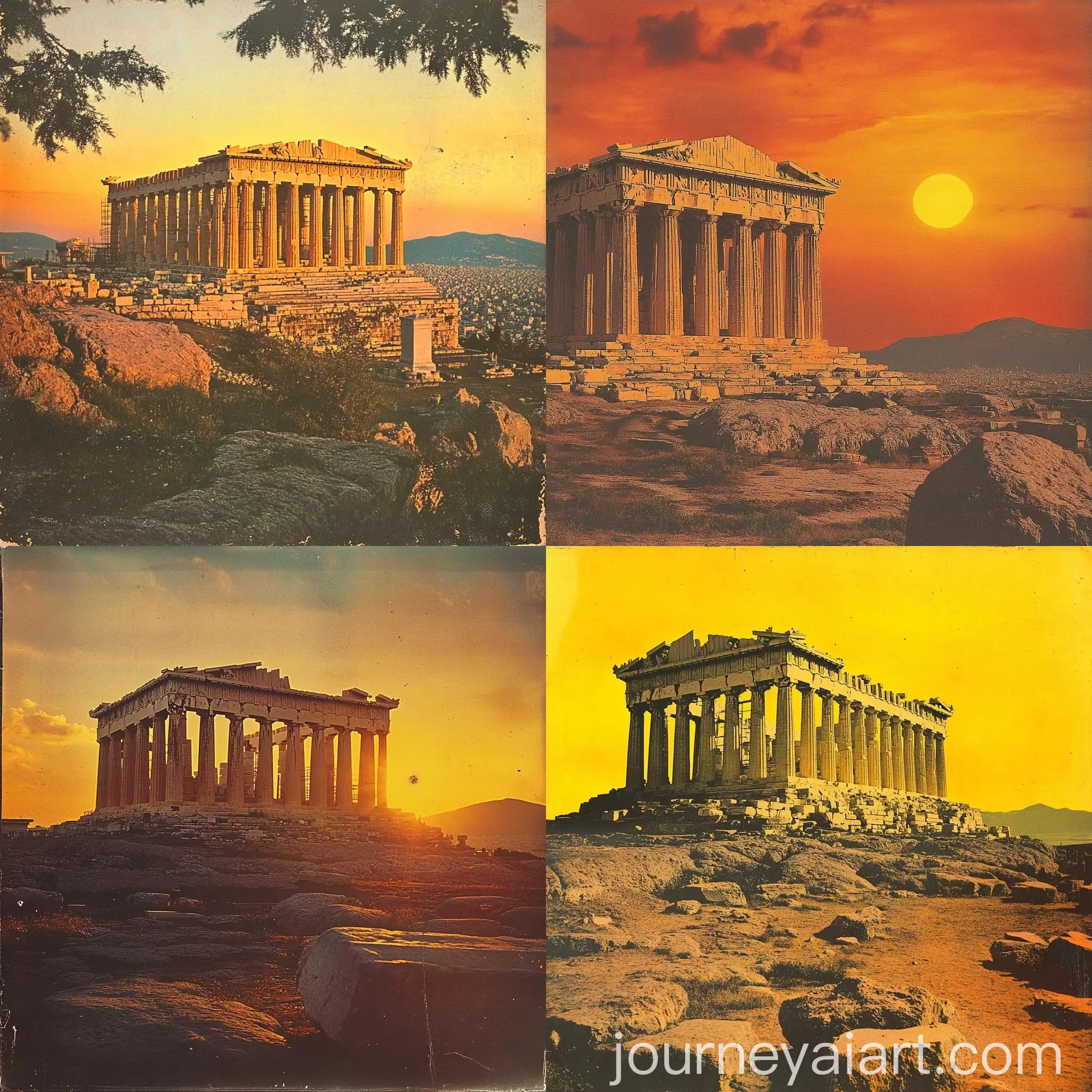 Golden-Sunrise-Behind-the-Parthenon-in-Greece