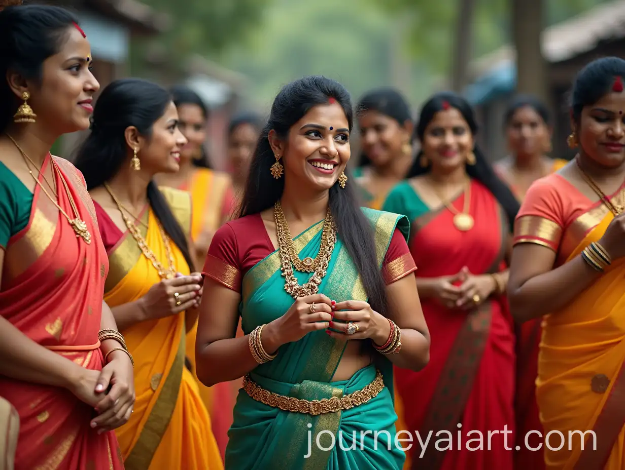 Traditional-Kerala-Women-in-Sarees-Cultural-Portrait