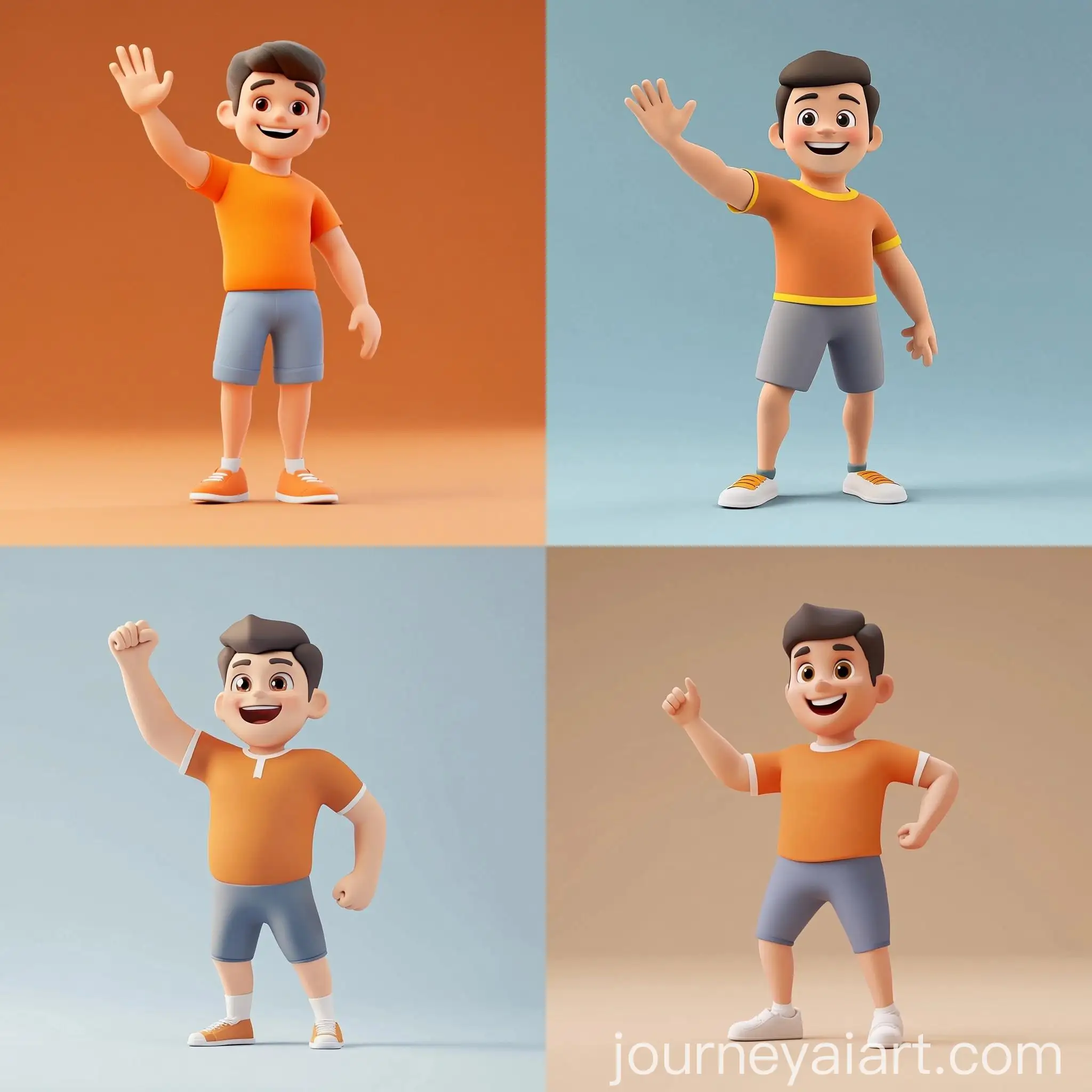 Joyful-Cartoon-Man-with-Raised-Hand-Clean-and-Simple-Animated-Design