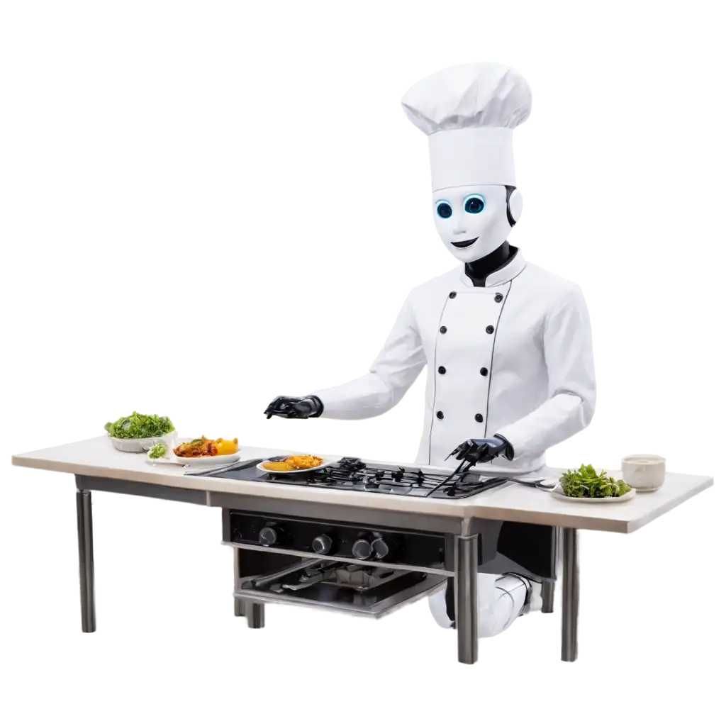 AIControlled-Robot-Chef-PNG-Futuristic-Culinary-Innovation-in-HighQuality-Format