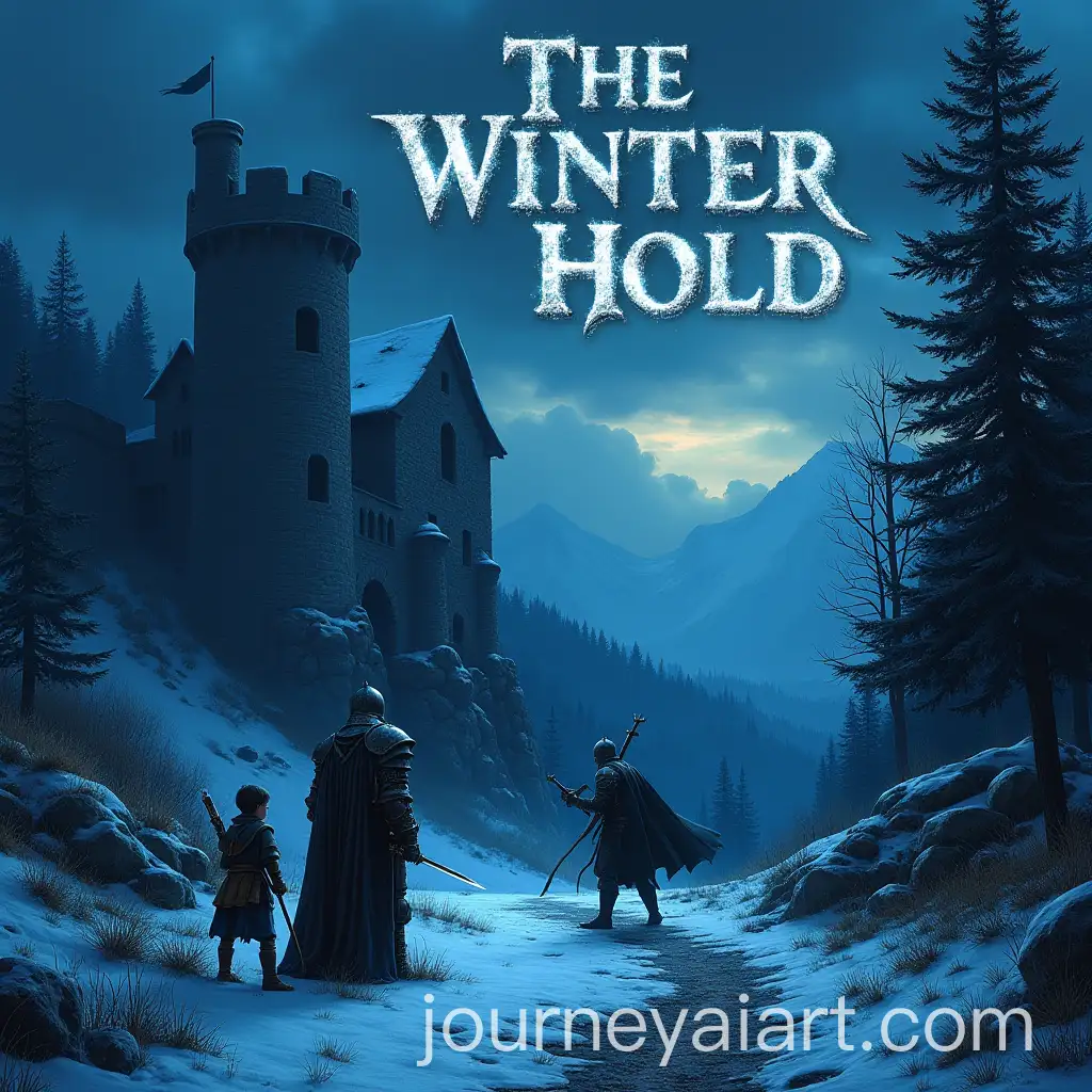 Dark-Fantasy-Book-Cover-with-Medieval-Knight-and-Snowy-Fortress