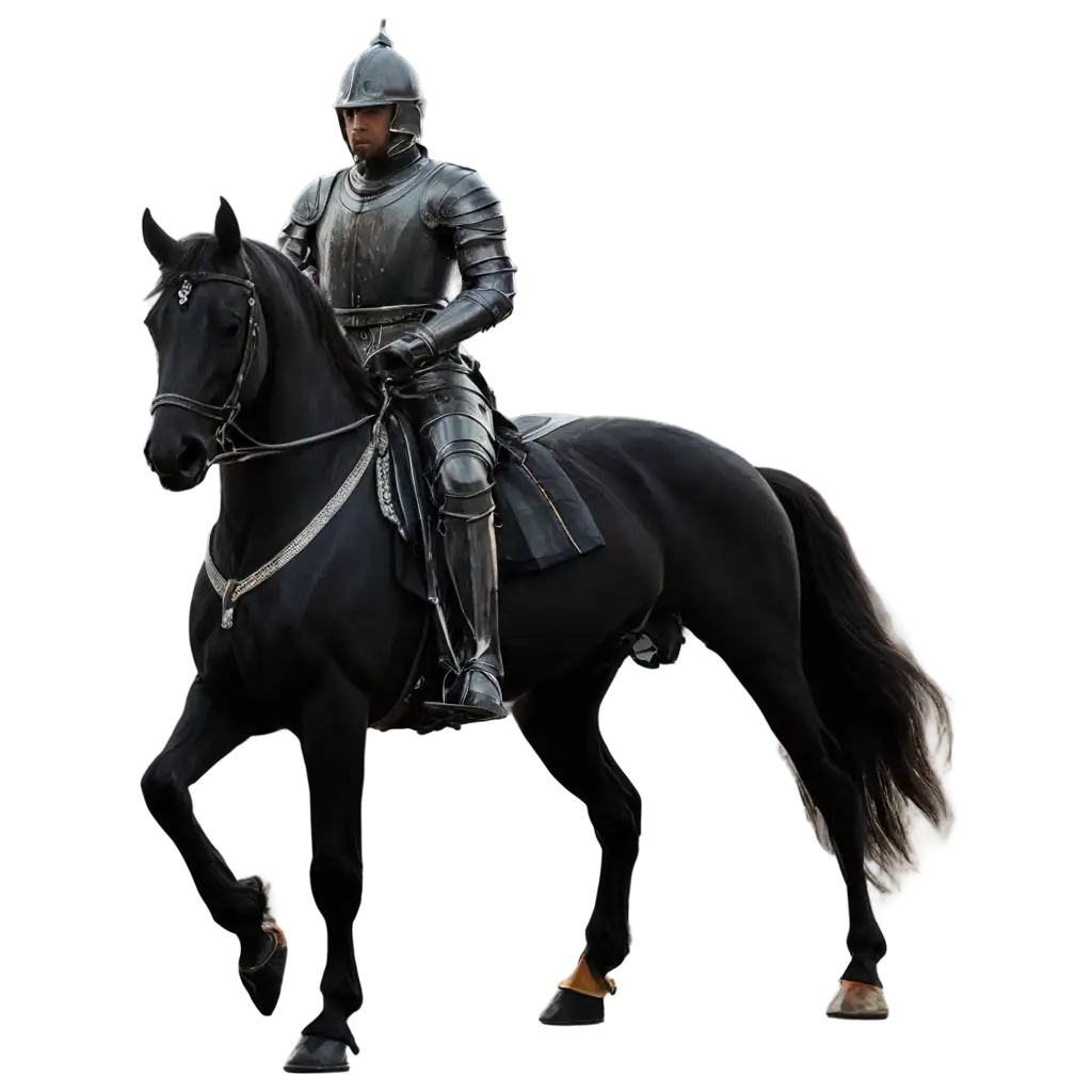 Realistic-Knight-on-a-Black-Horse-PNG-Image-8K-Quality-for-HighResolution-Designs