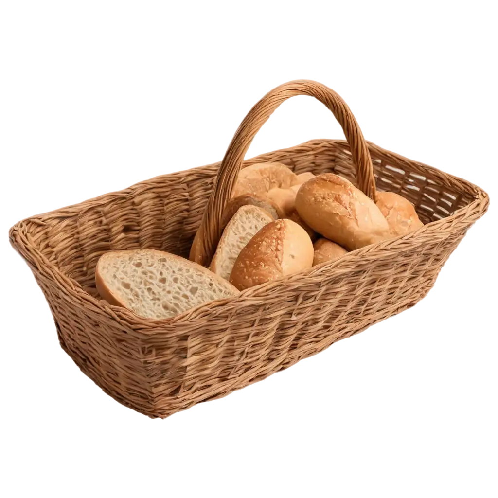 French-Bread-Basket-PNG-Image-Artistic-Representation-of-a-Traditional-Culinary-Delight