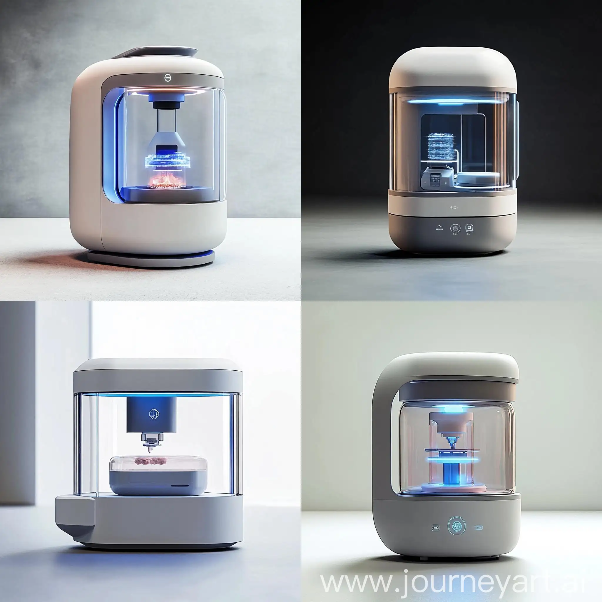 Futuristic-3D-Food-Printer-with-Interactive-Holographic-Controls