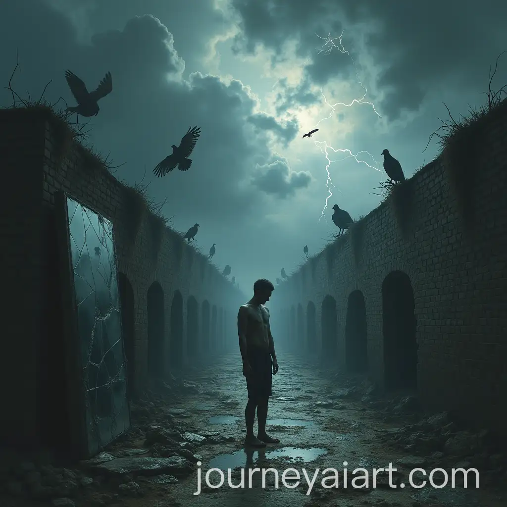 Lone-Figure-in-a-Stormy-Landscape-Symbolizing-Internal-Conflict