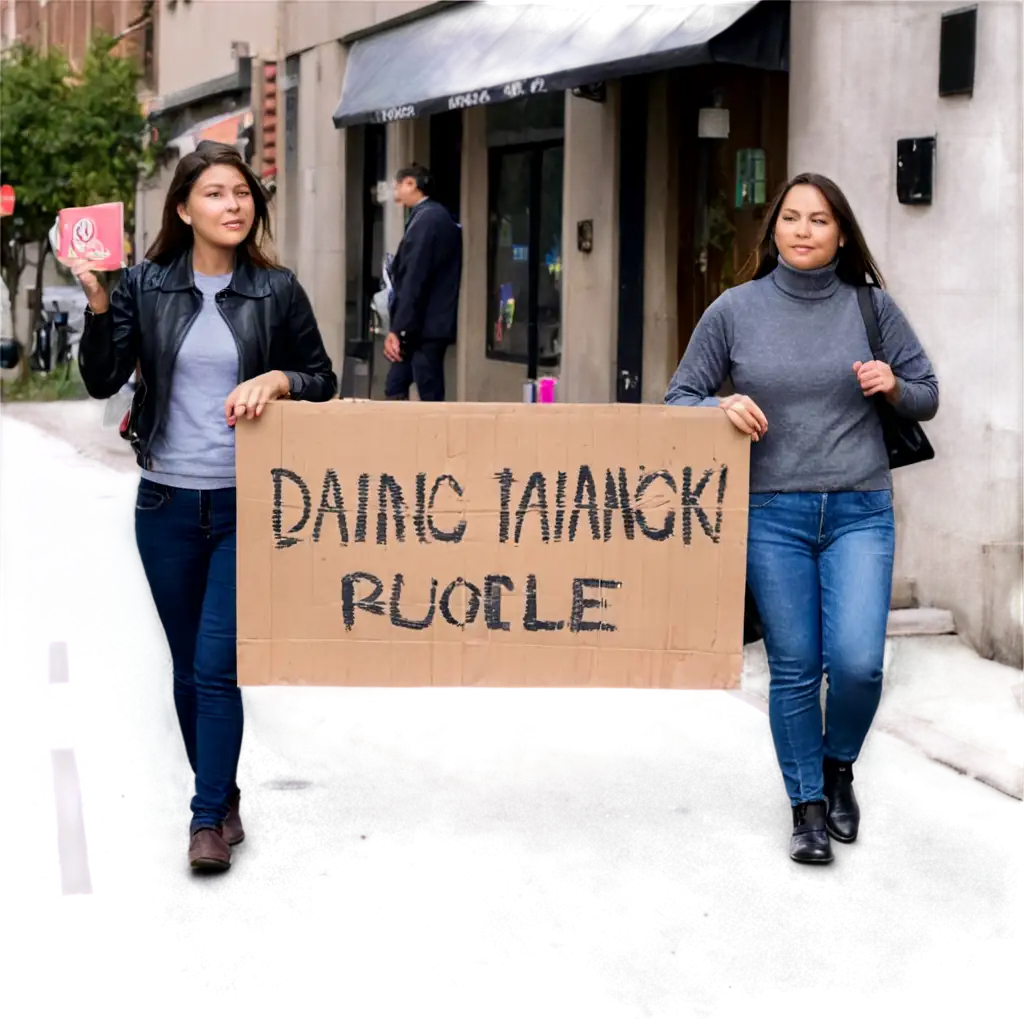 HighQuality-PNG-Image-of-Two-People-Holding-a-Banner-on-the-Street