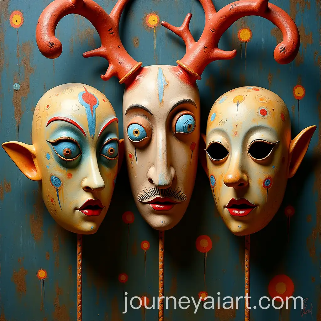 AI-Art-Prompt-ExpansionSurreal-Puppet-Masks-in-Abstract-DaliStyle-for-Performance-Art