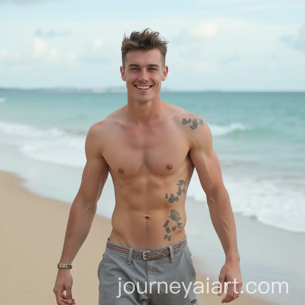 Young-Man-Relaxing-on-the-Beach
