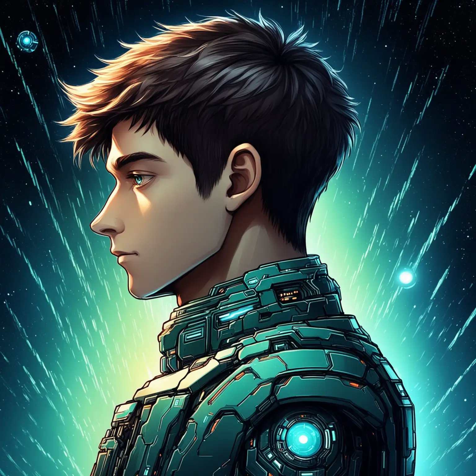 science fiction style boy profile picture