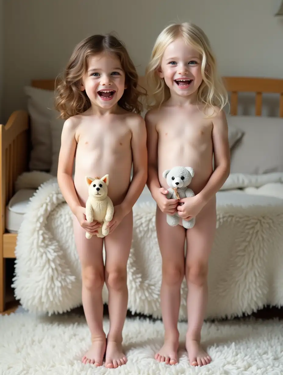 Two-Young-Girls-Smiling-in-Playroom-with-Stuffed-Animals