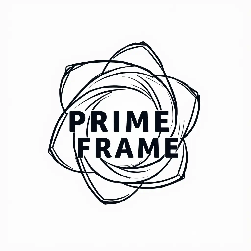 Minimalist-LineArt-Logo-with-Camera-Aperture-for-PRIME-FRAME