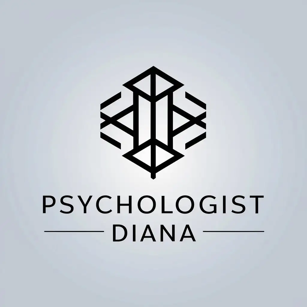 a vector logo design,with the text "Psychologist Diana", main symbol:Lev,complex,be used in Psychology industry,clear background