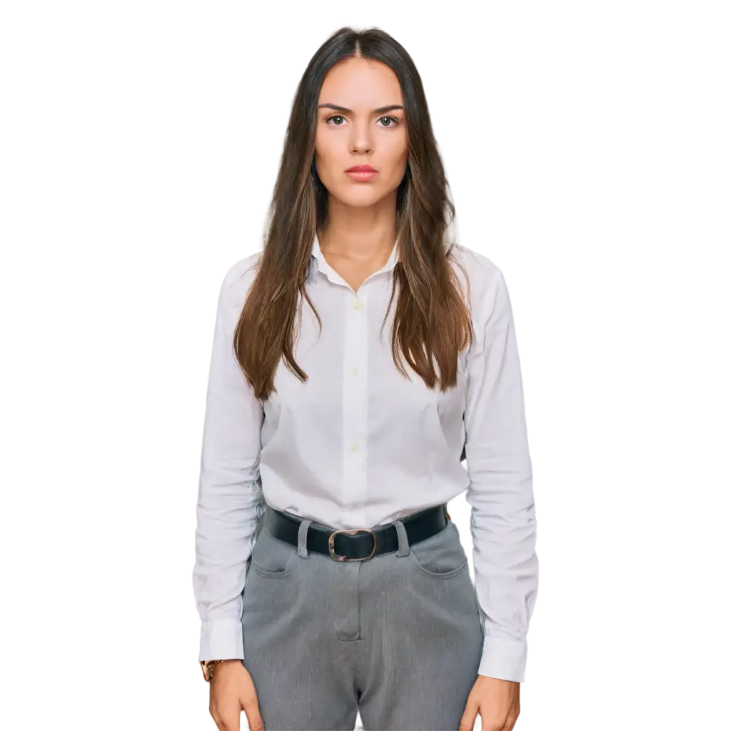 Professional-PNG-Portrait-of-a-35YearOld-American-Woman-in-Collared-Shirt