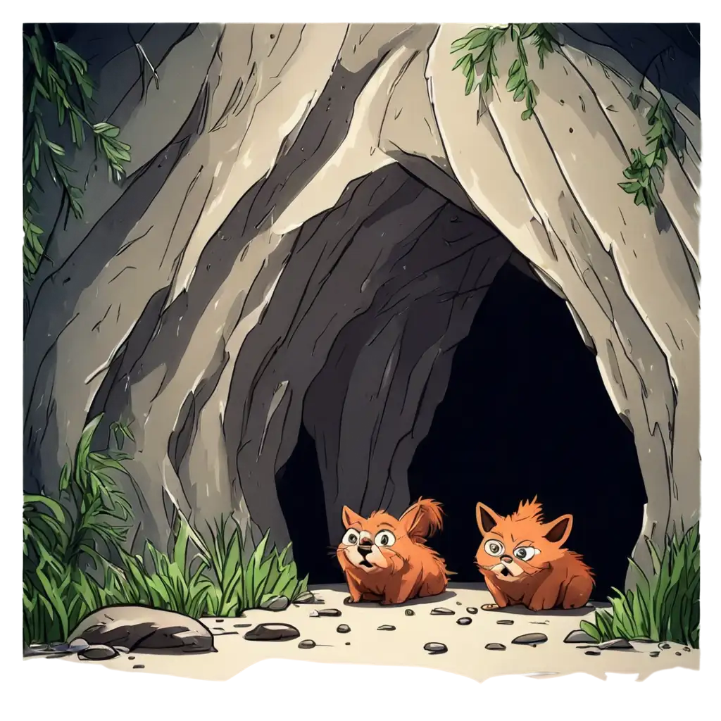 Hidden-Cave-Cartoon-PNG-Image-for-Adventure-and-Exploration-Themes