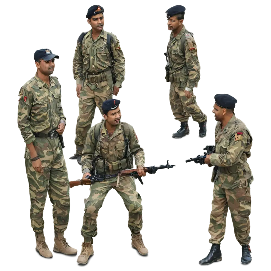 INDIA-GROUP-OF-SOLDIERS-PNG-HighQuality-Image-for-Versatile-Use