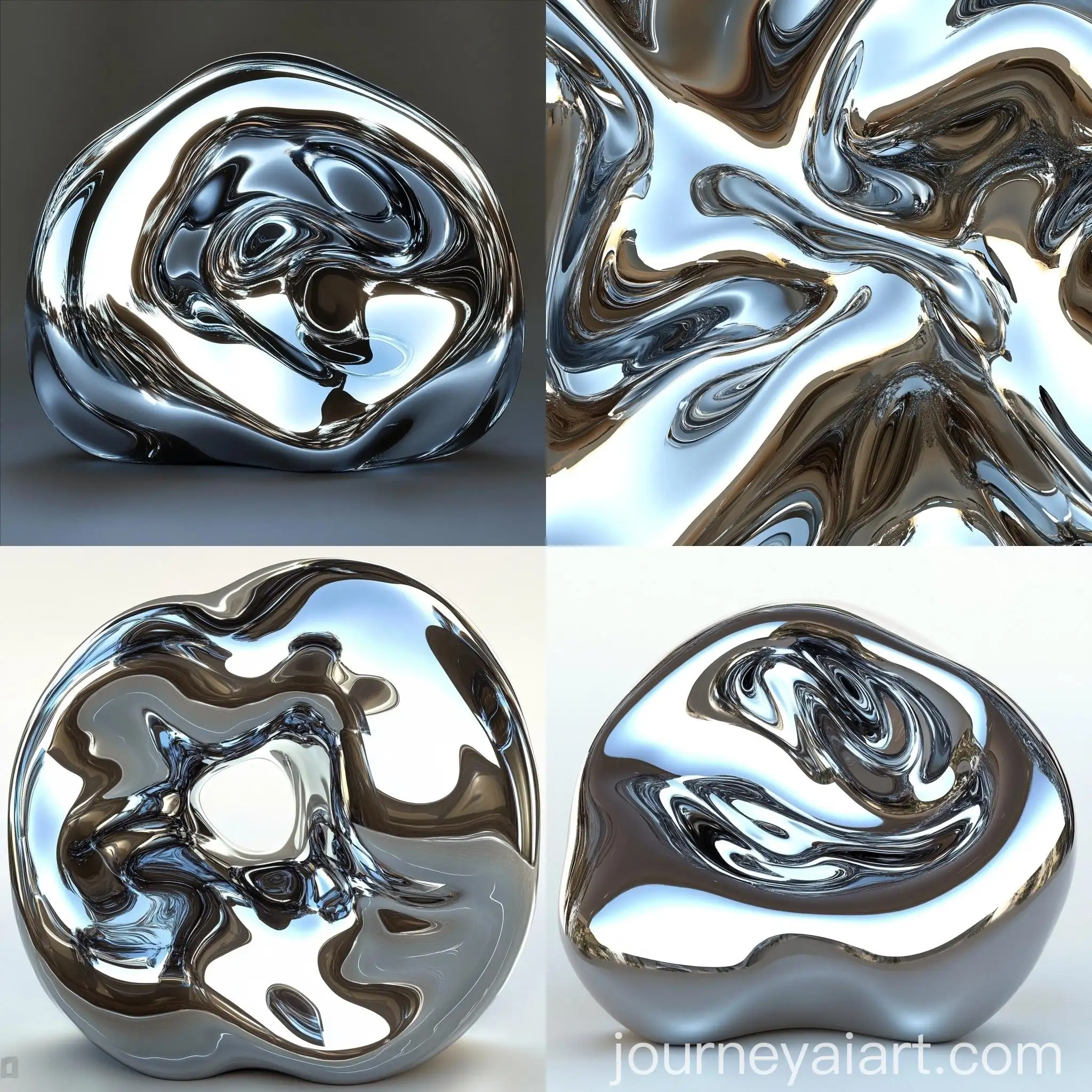 Futuristic-Chrome-Liquid-Shape-in-Ultra-High-Quality