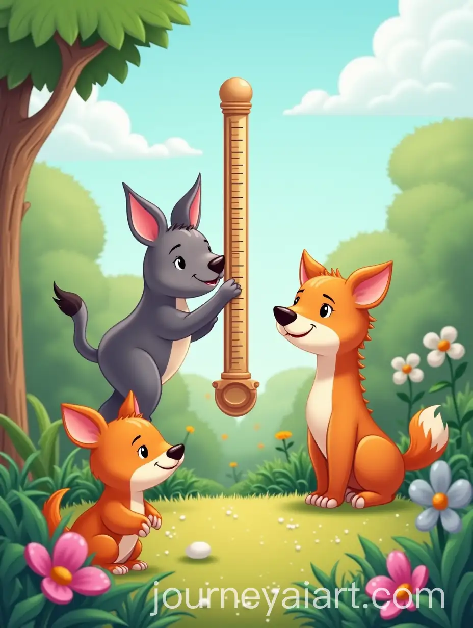 Cartoon-Stadiometer-with-Cute-Animals-and-Plants