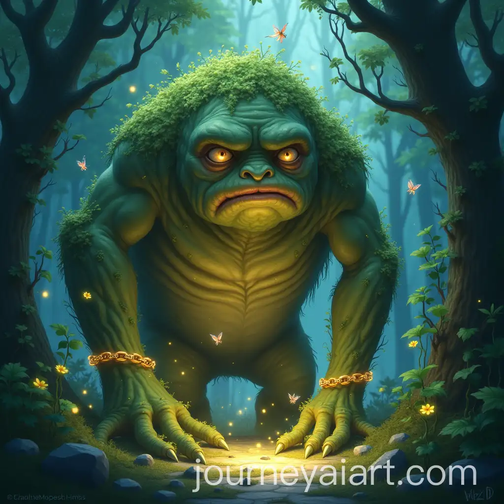 Gentle-Giant-A-Sad-Monster-Bound-in-an-Enchanted-Forest