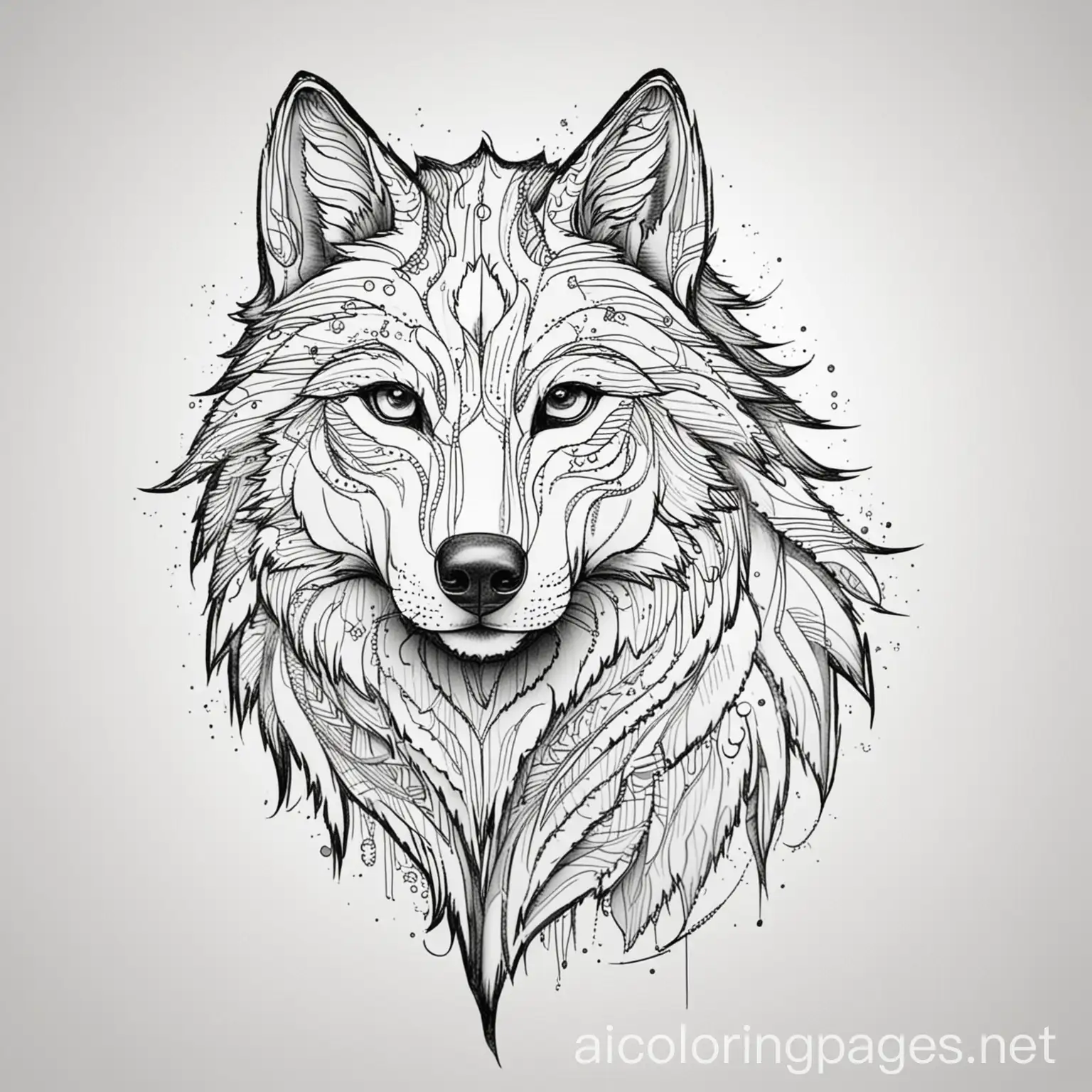 Simple-Abstract-Wolf-Line-Art-Coloring-Page-for-Kids