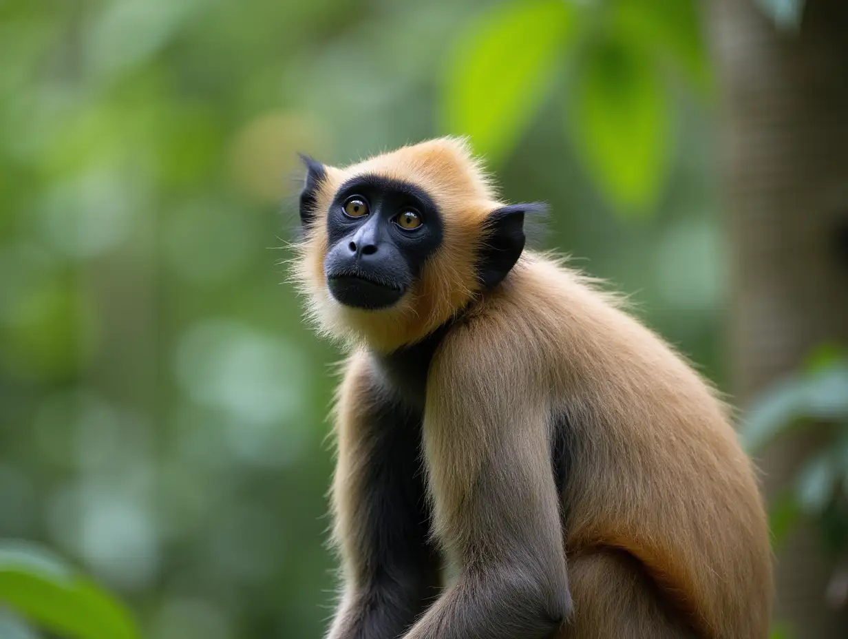 Mystical-Northern-Lar-Gibbon-in-a-Serene-Jungle