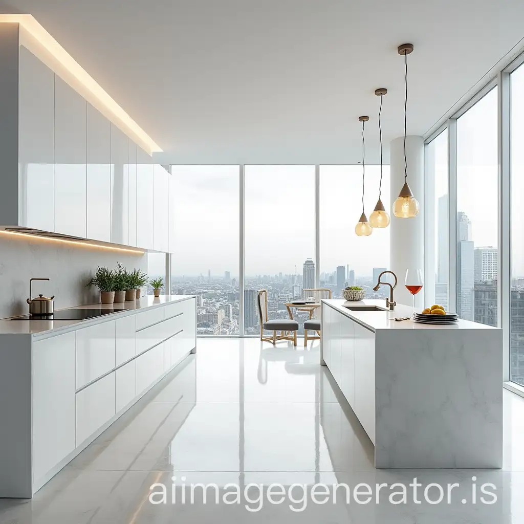 Sleek-White-Kitchen-withAI-Art-Prompt-Expansion-Quartz-Countertops-and-City-Skyline-Views