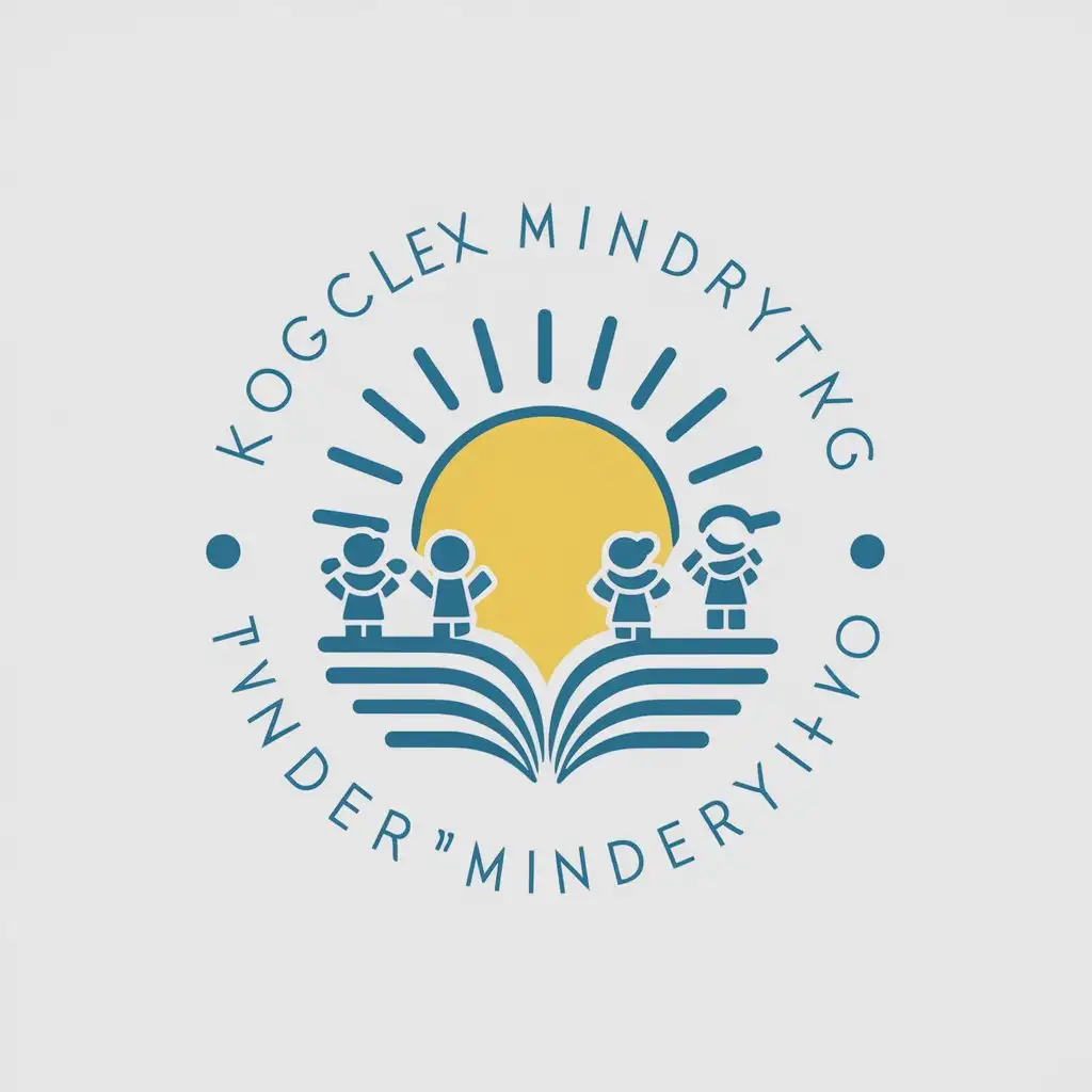 LOGO-Design-for-Municipal-Preschool-Educational-Institution-Kindergarten-Solnyshko-Mirnoye-Village-Sun-and-Children-Theme-on-Clear-Background