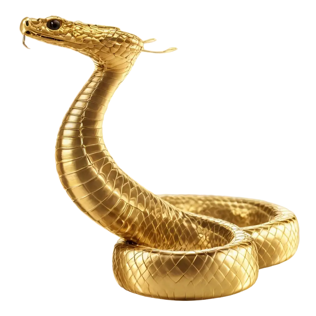 Stunning-PNG-Image-of-a-Royal-Cobra-in-Stance-on-Golden-Coins-for-Premium-Visuals