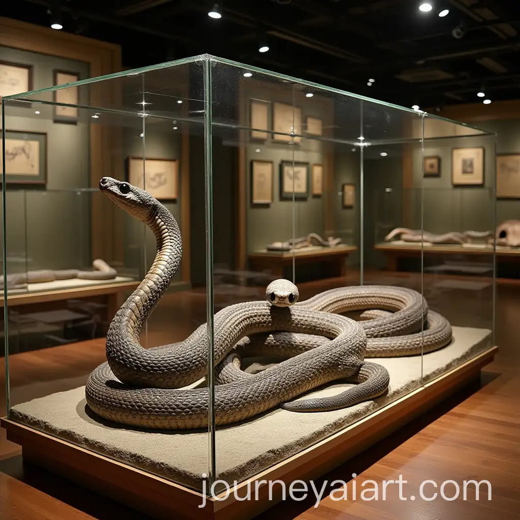 Snake-Museum-Exhibits-with-Serpent-Displays