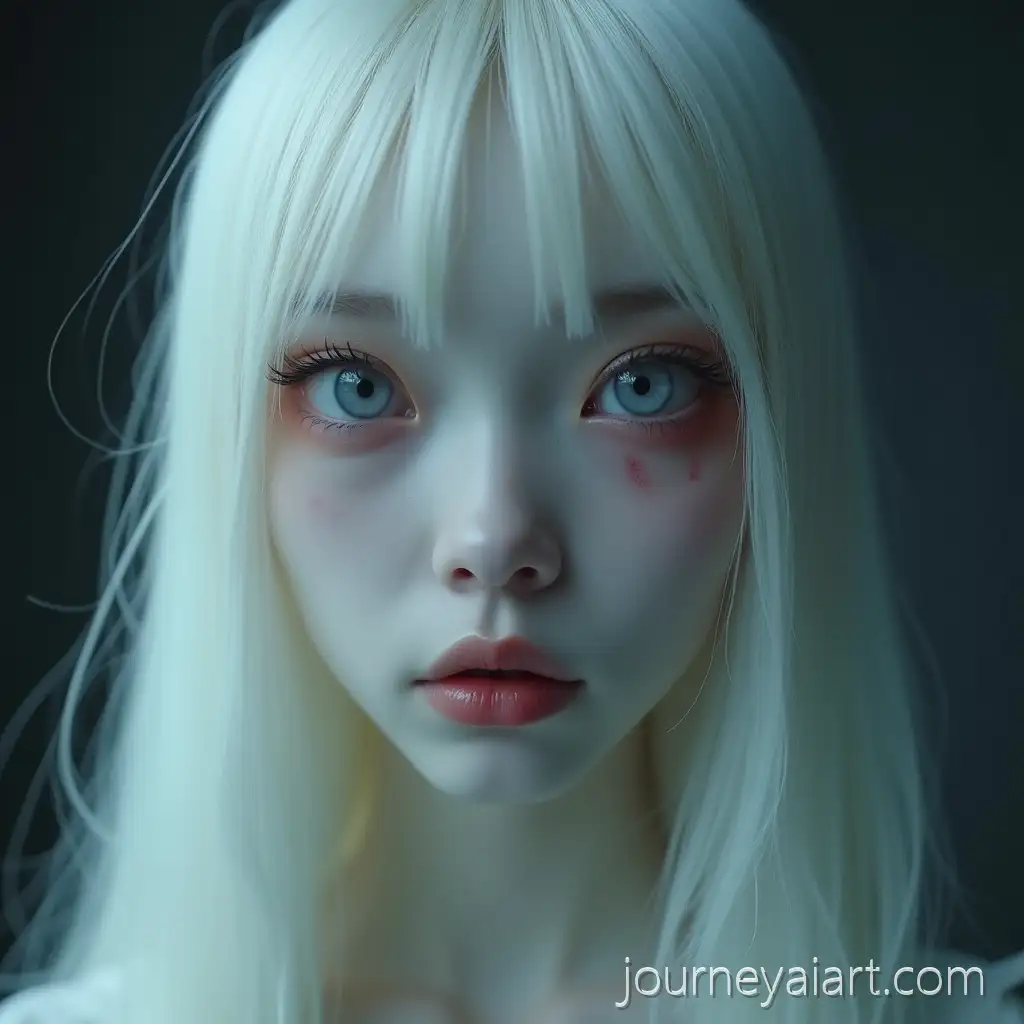 Ethereal-Gothic-Vampire-Portrait-of-Pale-Asian-Girl-with-Platinum-Blonde-Hair