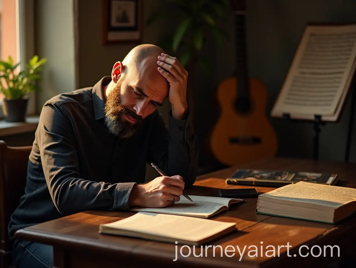 Study-Session-with-Ancient-Greek-Book-and-Classical-Guitar