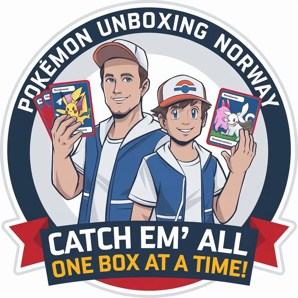 LOGO-Design-for-Pokemon-Unboxing-Norway-FatherSon-Pokemon-Trainers-with-Trading-Cards