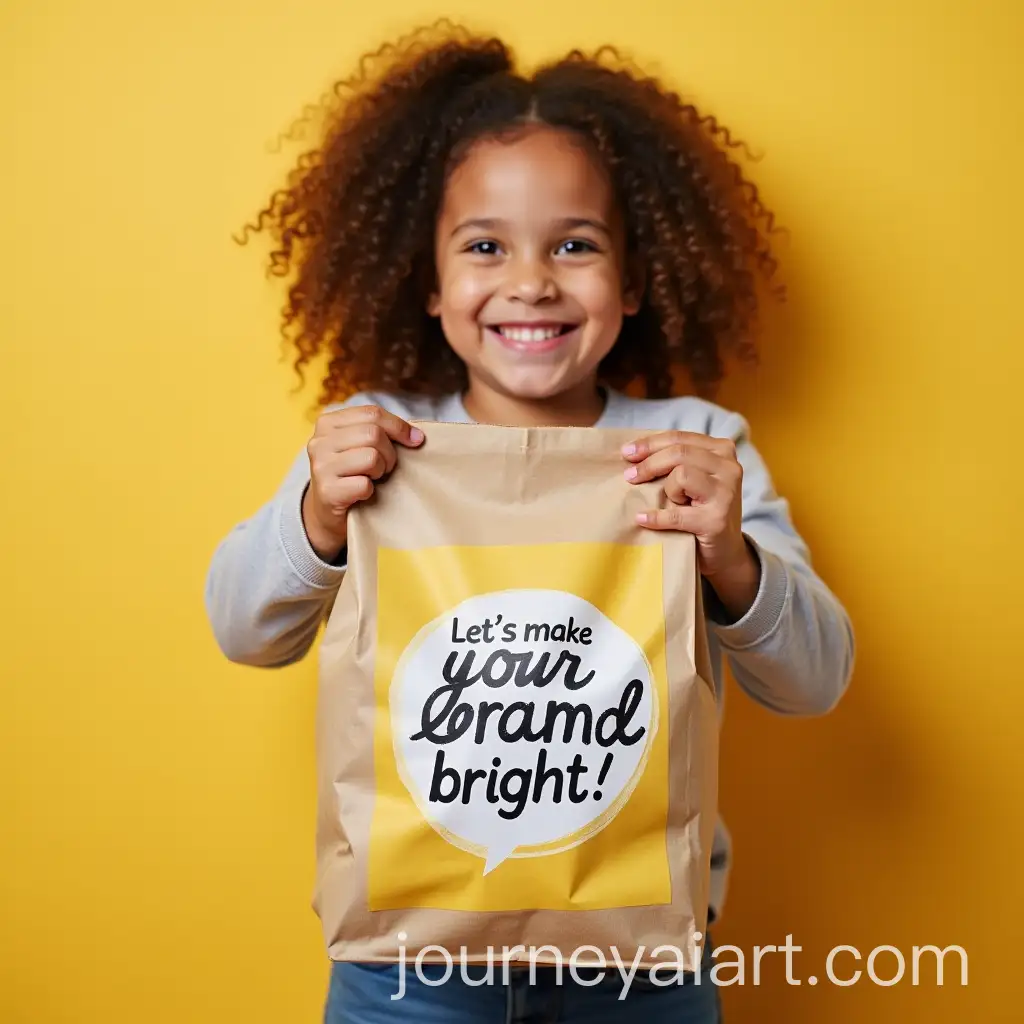 Young-Girl-Holding-Kraft-Bag-with-Bright-Lets-Make-Your-Brand-Bright-Message