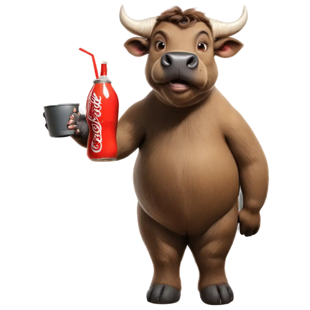 Happy-Bull-Drinking-Soda-PNG-Image-Refreshing-and-Whimsical-Artwork