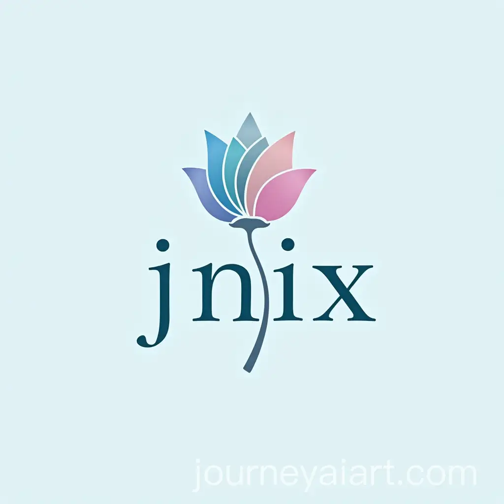 Stylish-Logo-Design-for-jnix-Featuring-a-Blooming-Flower