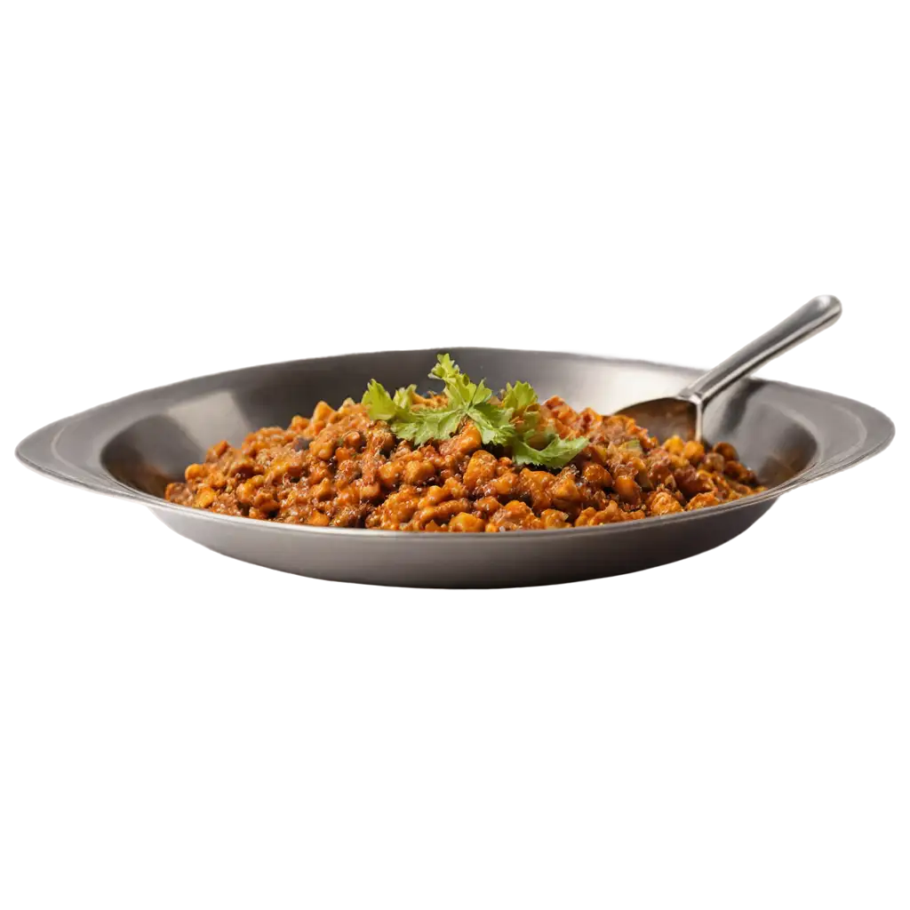 create a png image for paneer kheema in dish