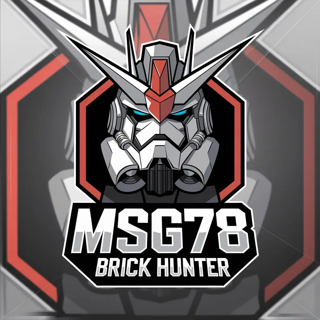 LOGO Design for MSG78 Brick Hunter Gundam Shadow Stormtrooper Theme for Retail Industry