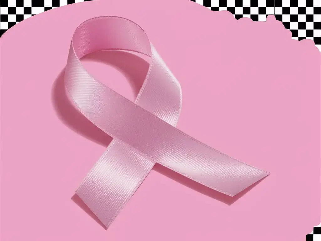 Detailed-Pink-Breast-Cancer-Awareness-Ribbon-with-Satin-Texture