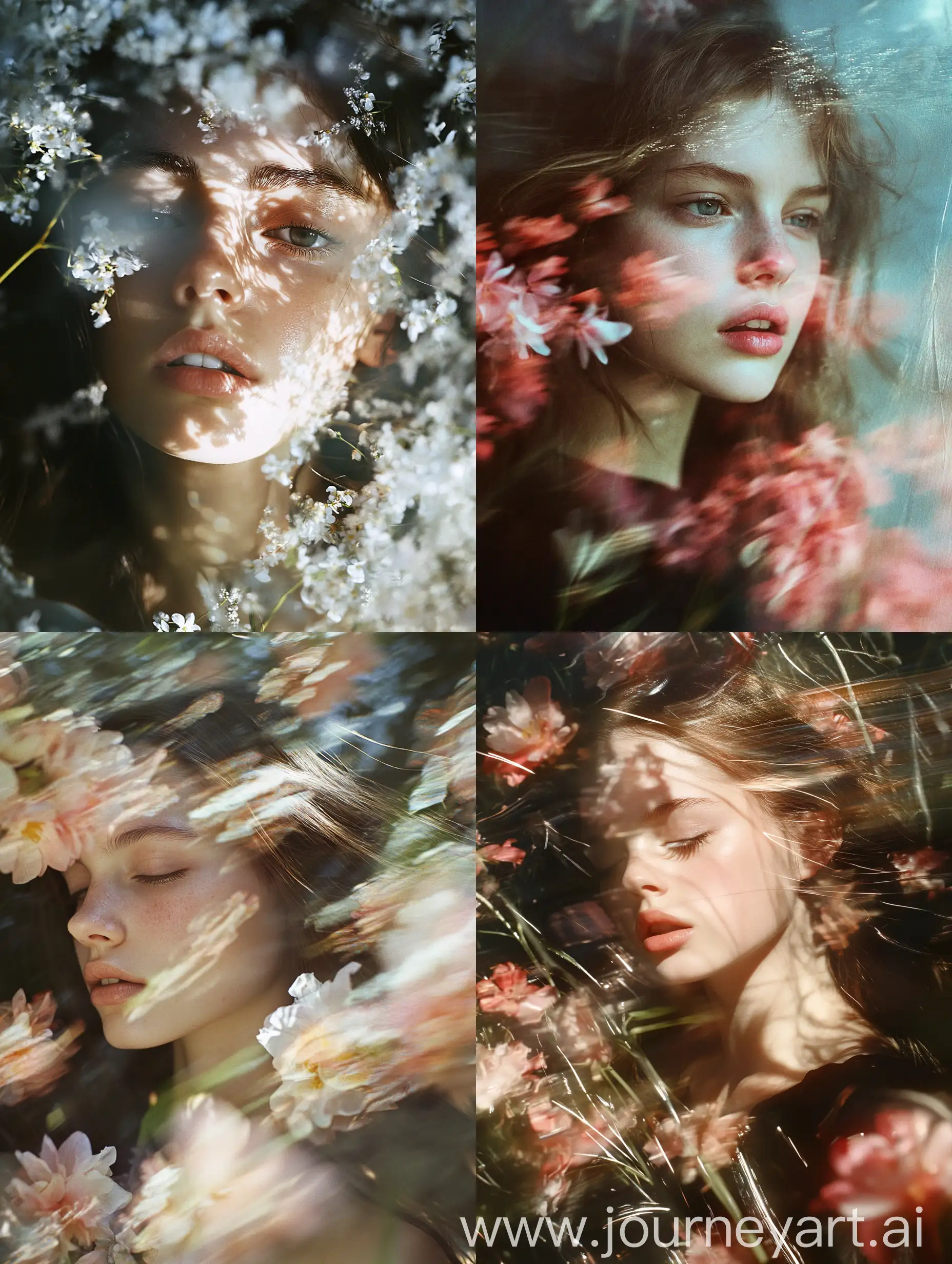 Girl-with-Flowers-in-Motion-Blur-Photography-Annie-Leibovitz-Style