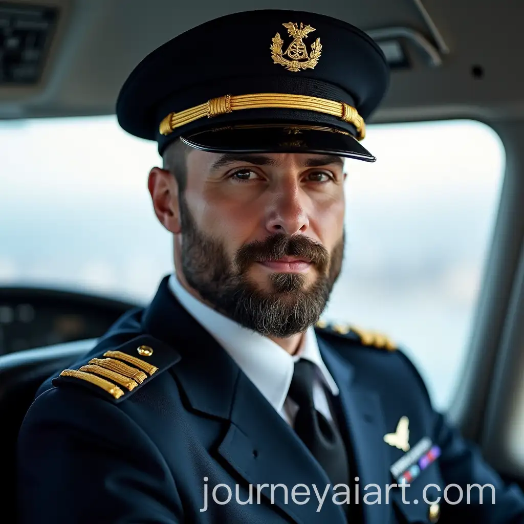 Bearded-Airline-Pilot-in-Full-Uniform