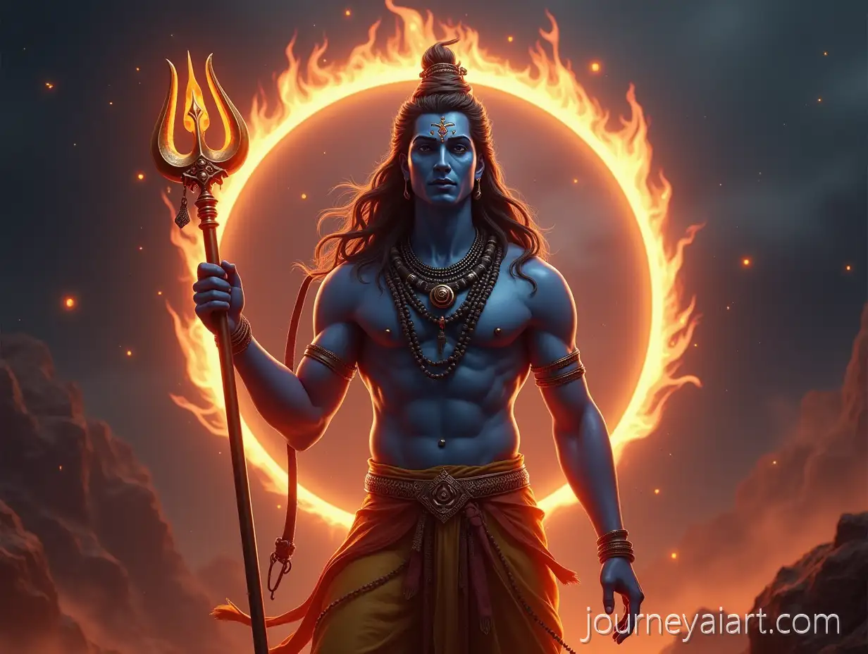 Celestial-Lord-Shiva-3D-Rendering-with-Trident-and-LuminousCelestial-Shiva-3D-Render-Aura