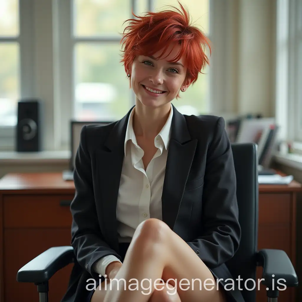 Young-Tomboy-in-Business-SuitAI-Image-Prompt-Expansion-Sitting-at-Desk-in-Office-with-Feet-Up