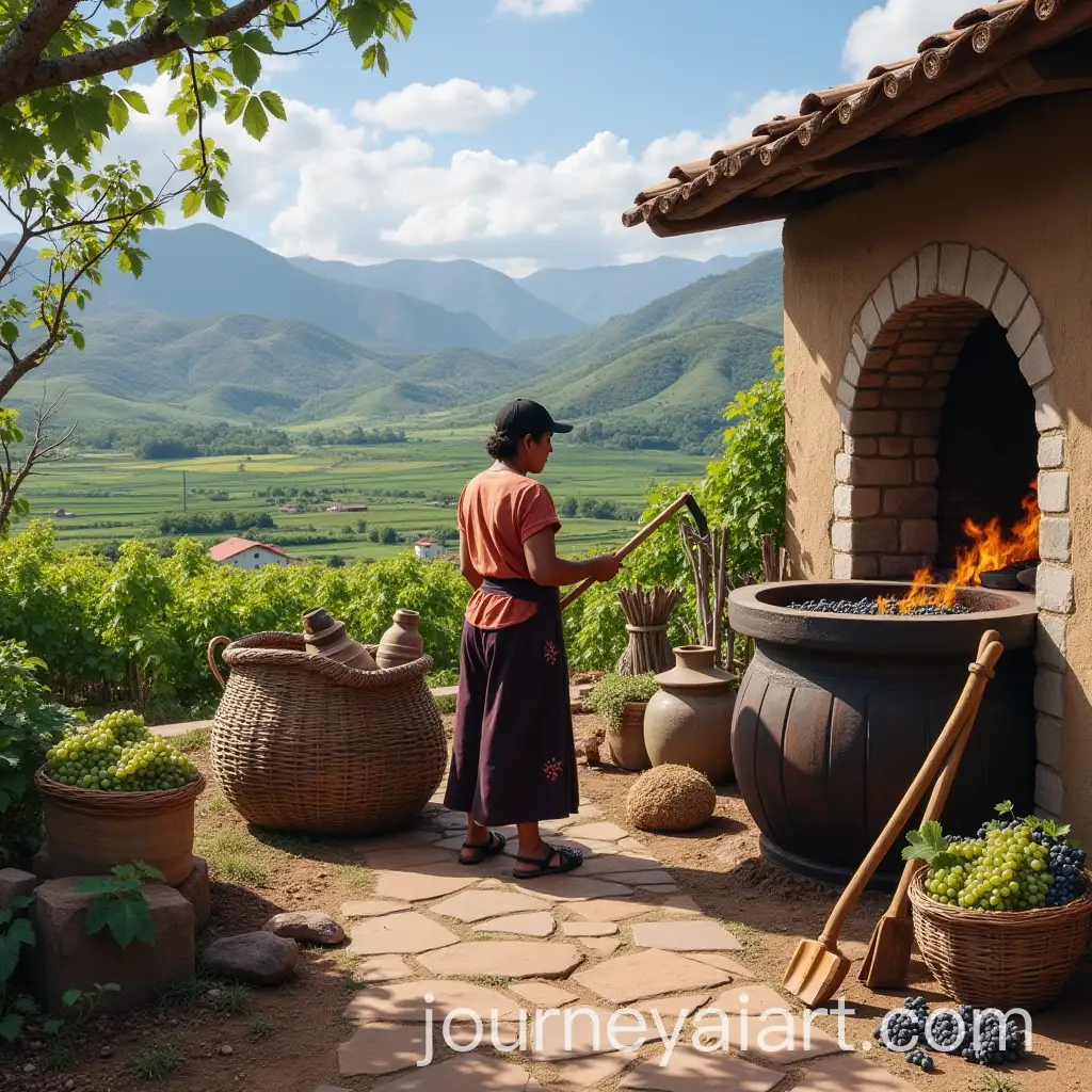 Countryside-Harvest-with-Grape-Stomping-and-Traditional-Tools-in-Ica-Peru
