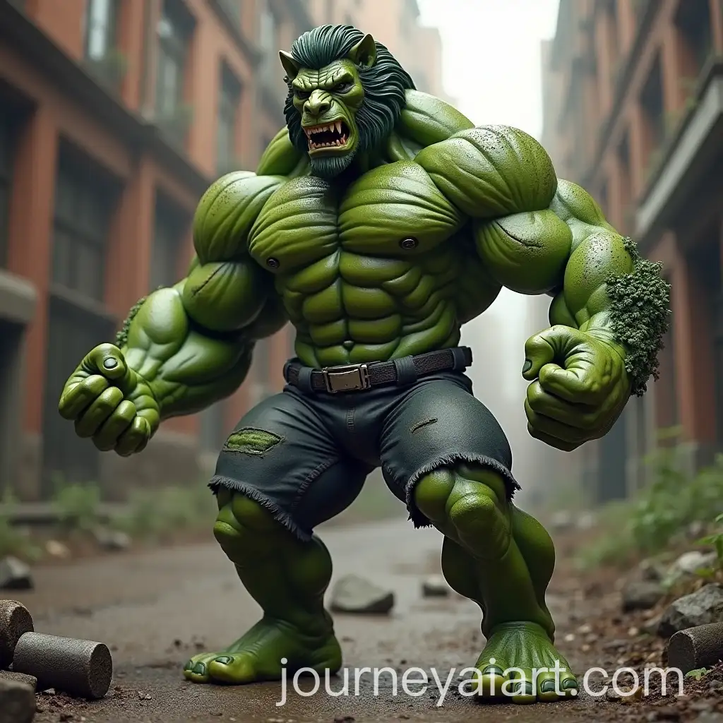HulkLion-Hybrid-Bodybuilder-in-Intense-Action-on-a-Road-Construction-Site