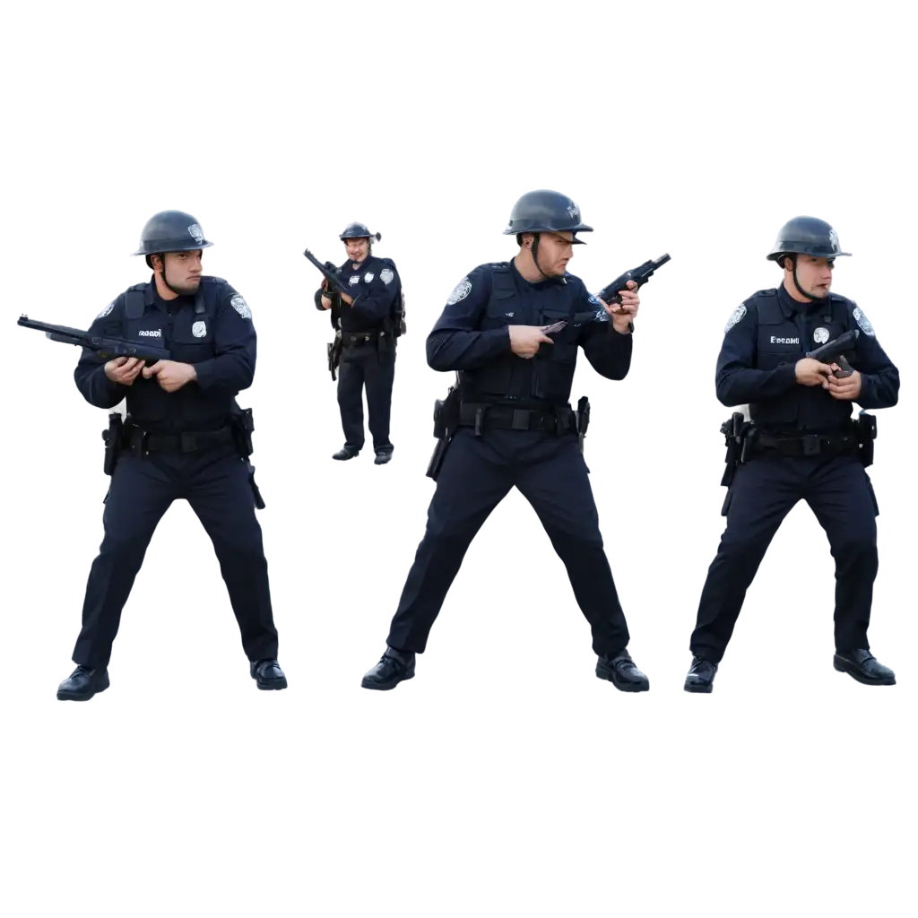 HighQuality-PNG-Image-of-Cops-with-Gun-for-Diverse-Applications