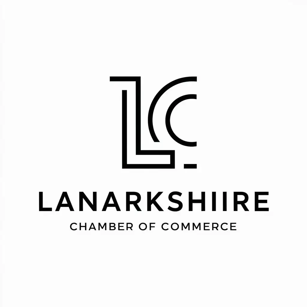 a logo design,with the text "Lanarkshire Chamber of Commerce", main symbol:Business,Minimalistic,be used in Finance industry,clear background