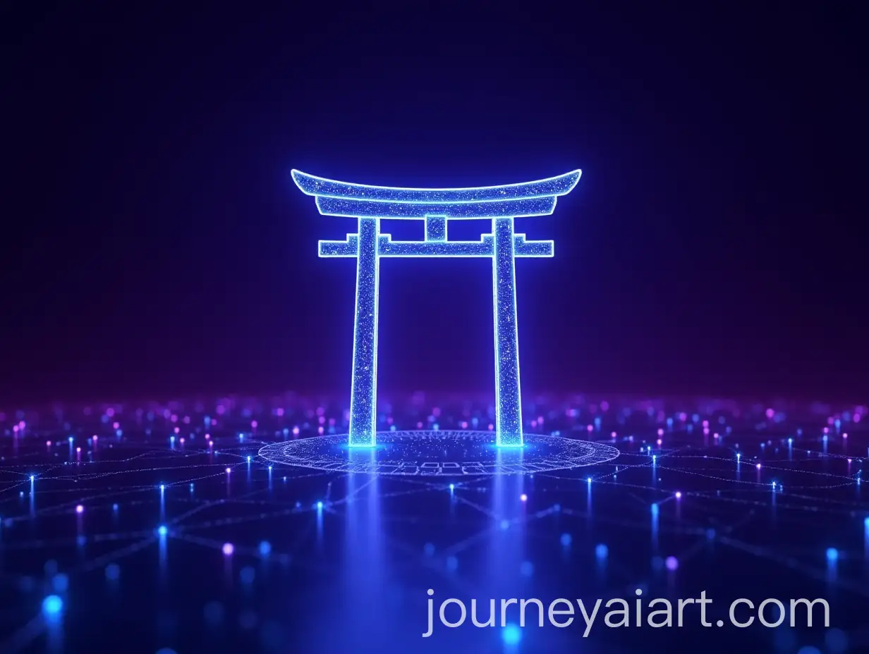 Futuristic-Torii-Gate-Symbolizing-Technology-in-a-Digital-World