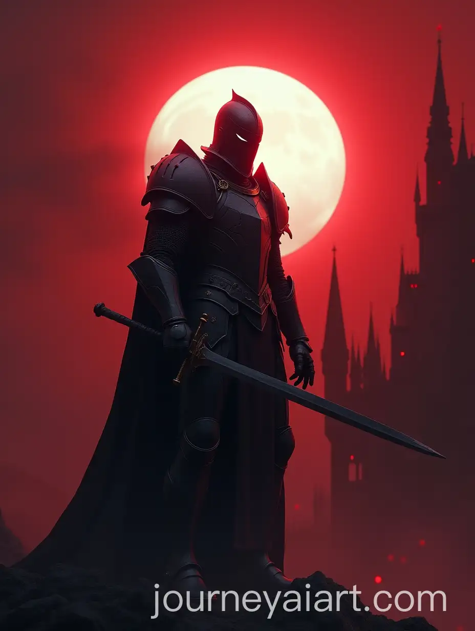 Futuristic-Dark-Fantasy-Knight-in-Heavy-Black-Armor-at-Dawn
